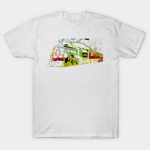Christmas train from steambywhacky T-Shirt by bywhacky
